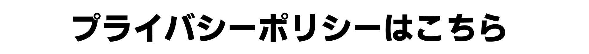 プライバシーポリシー